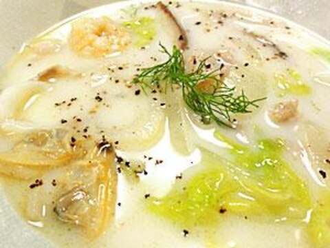 海鮮ちゃんぽんスープ